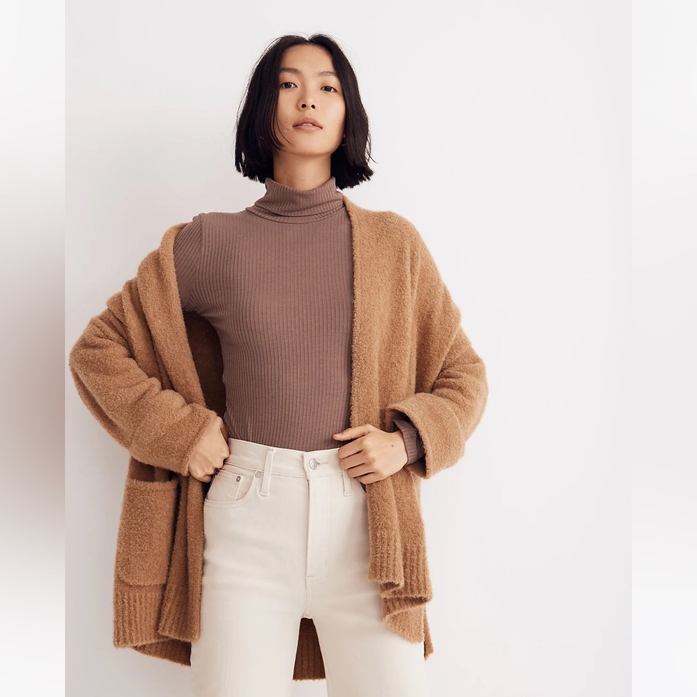 Madewell Gallatin Shawl-Collar Cardigan Sweater | M
